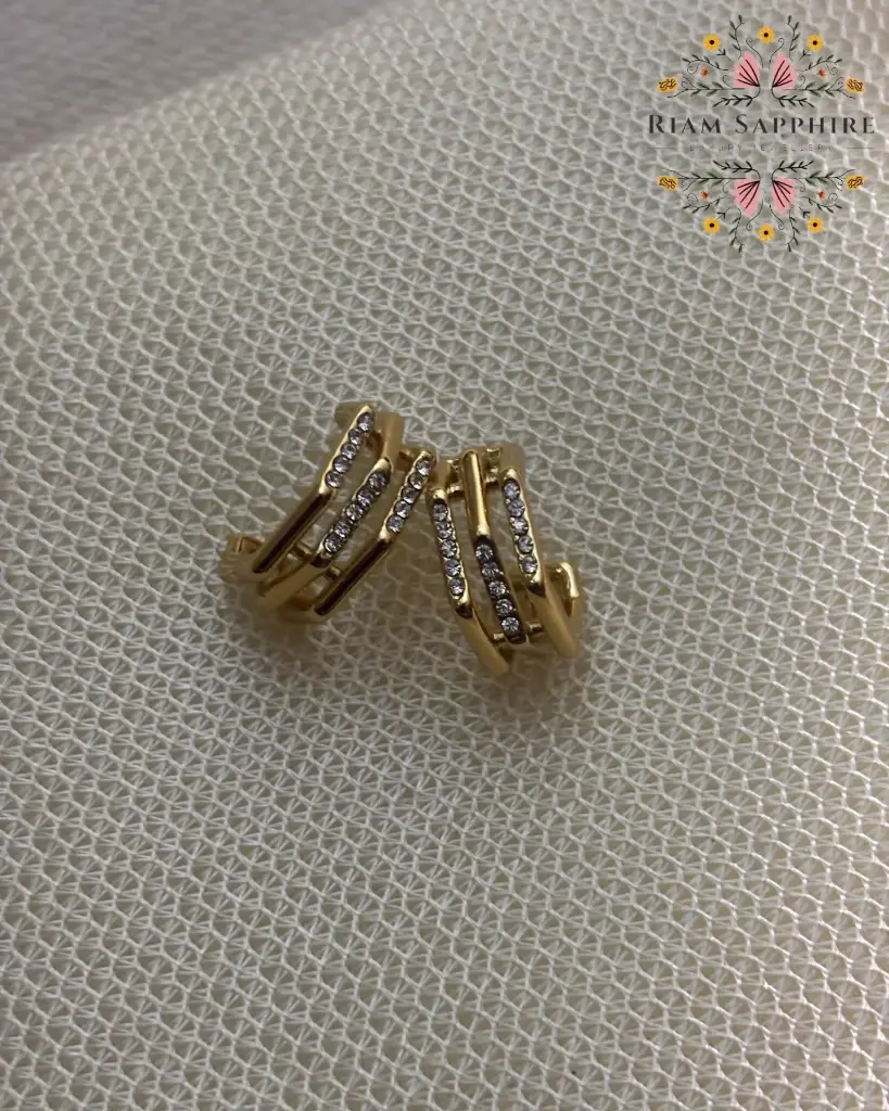 Cubic Zirconia Studded Earrings