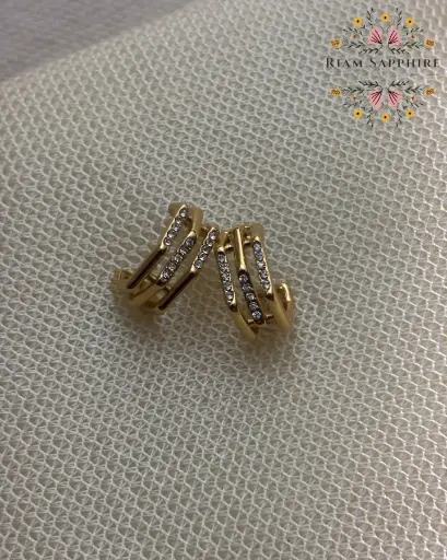 Cubic Zirconia Studded Earrings